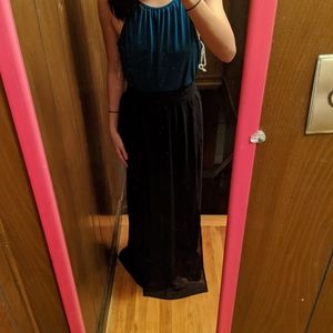 Asos maxi black skirt